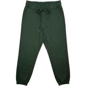 Levis Womens Small Jogger Pants Green Drawstring Elastic Waist Gorpcore